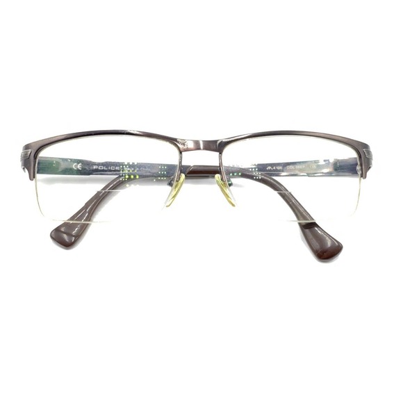 Police COL 08EP Dark Brown Metal Rectangular Half Frame Eyeglasses Frames 135 - Picture 12 of 12
